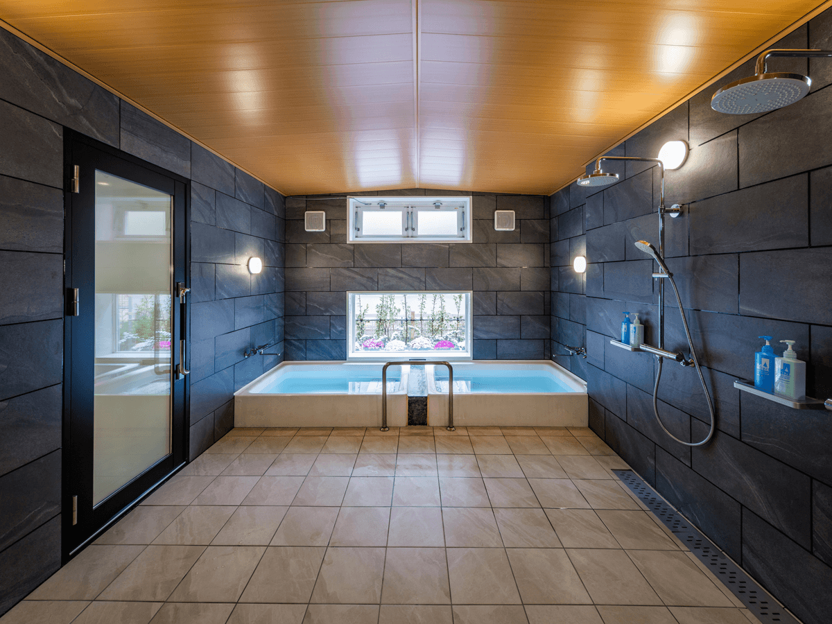 市川寮の大浴場