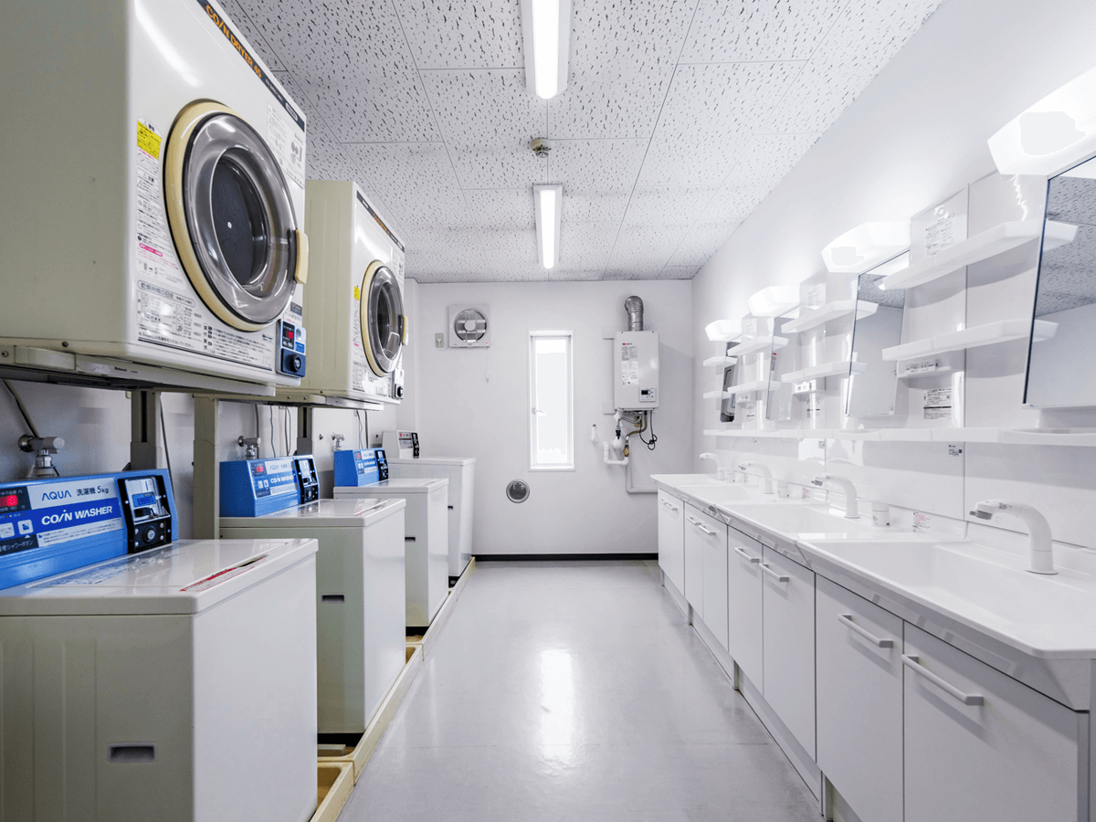 市川寮の洗面所・ランドリー