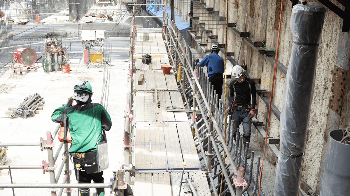 PM 15:00 翌日の工事準備